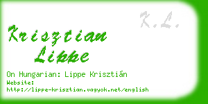 krisztian lippe business card