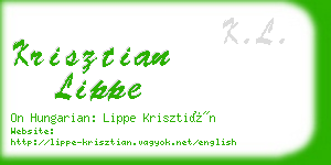 krisztian lippe business card